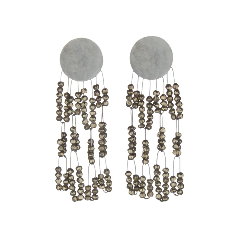 drop stud earrings for women -Deco Tangle Earrings