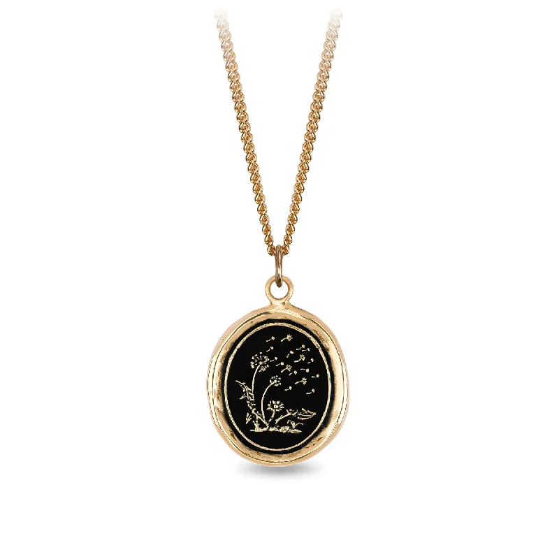 elegant gold necklaces for women -Seeds of Success 14K Gold Signature Talisman