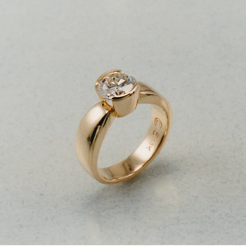 stackable rings for weddings -Omega 4 Ring