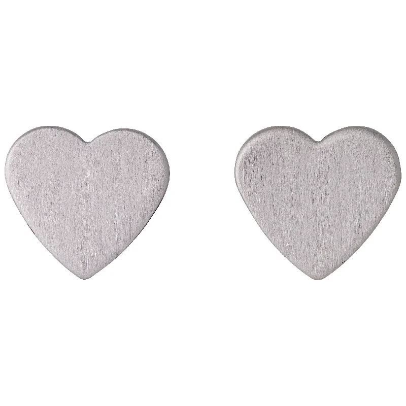 stud earrings for women -VIVI heart earrings silver-plated