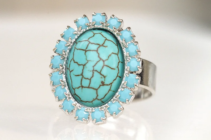 custom promise wedding rings -DELICATE TURQUOISE RING