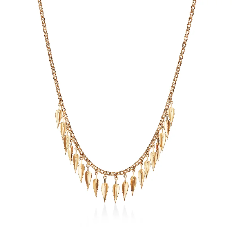 zodiac necklaces for women -Futura Jewelry | Adeia 18K Gold Necklace