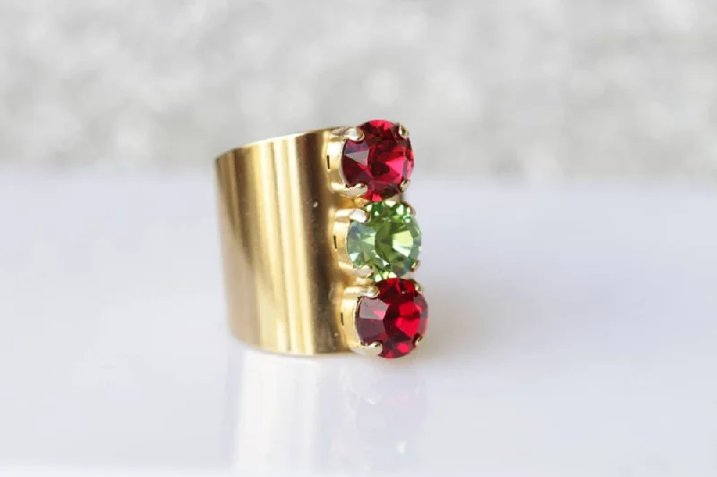 trendy rings for women -Rebeka BIRTHSTONE RING