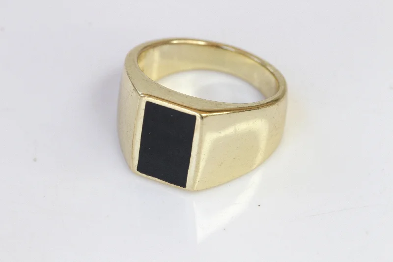 timeless engagement rings -BLACK ONYX RING