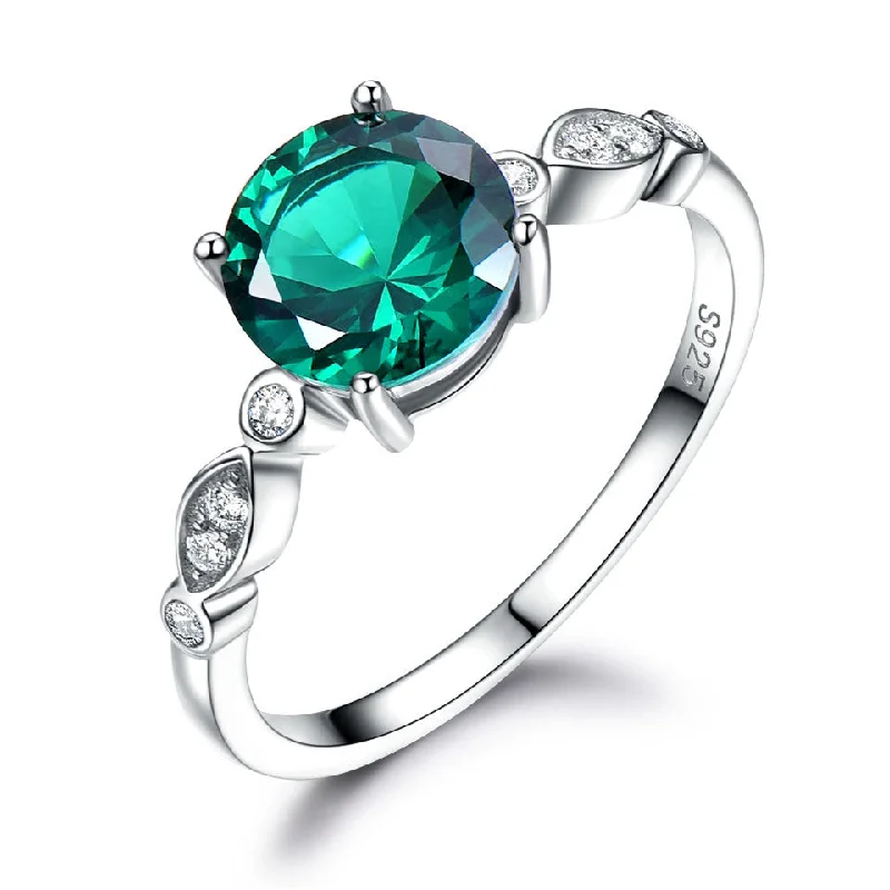 promise rings for couples -Birthstone sterling silver ring 616371567629