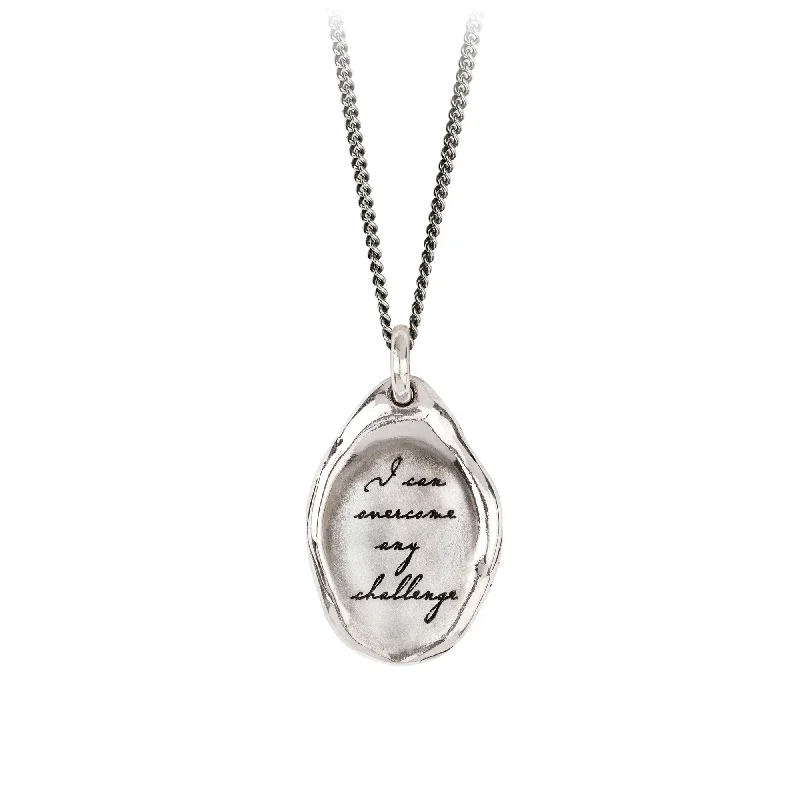 luxury pendant necklaces for women -I Can Overcome Any Challenge Affirmation Talisman