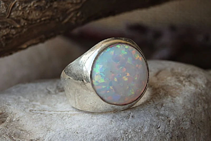 wedding rings for women -Opal Ring