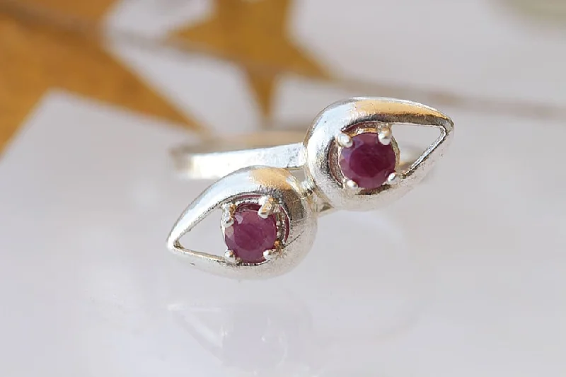 infinity rings for women -RUBY RING