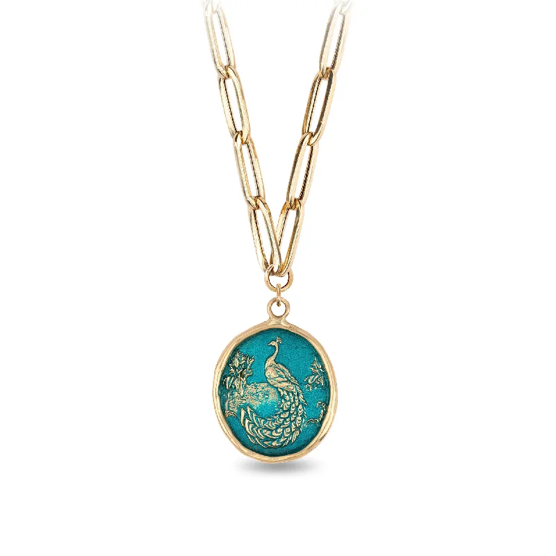 adjustable necklaces for women -Peacock 14K Gold Large Hollow Paperclip Chain Necklace - True Colors