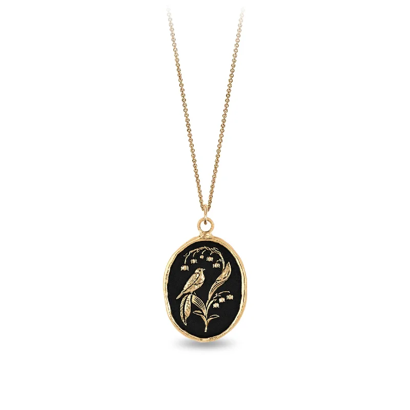 luxury necklaces for women -Return to Happiness 14K Gold Talisman