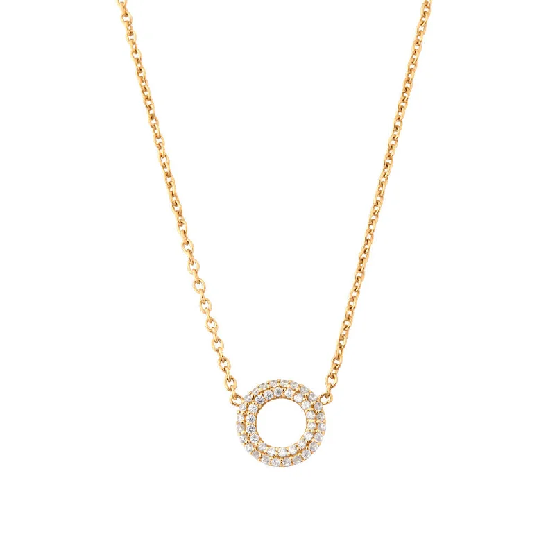 adjustable necklaces for women -Matiné 18K Gold Necklace w. 42 Diamonds