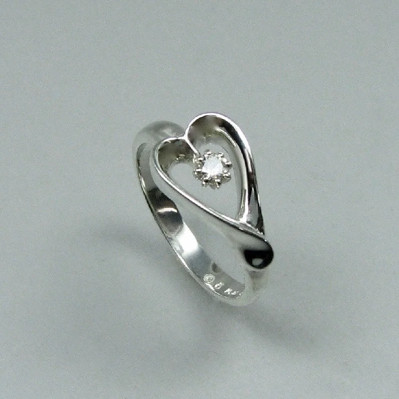 matching rings for couples -Open Heart Ring