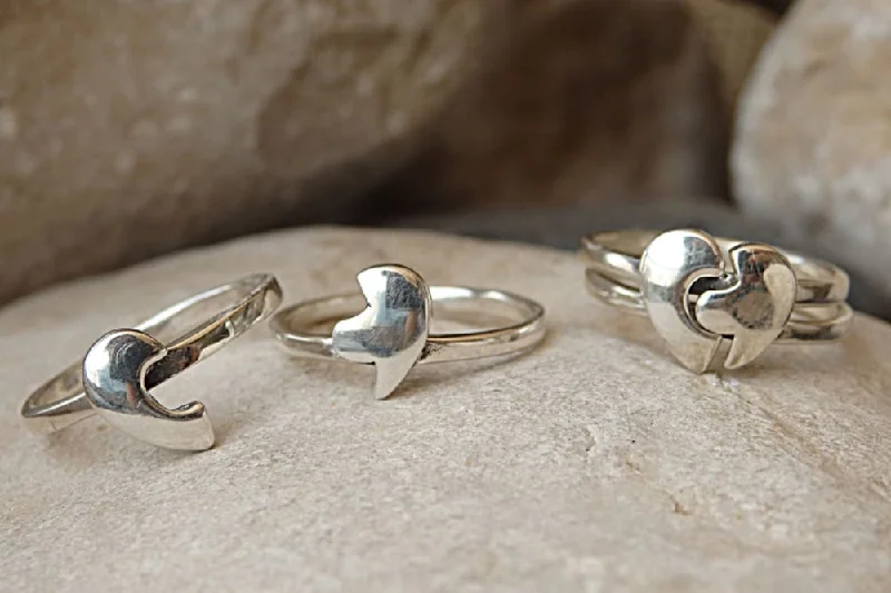 boho rings for women -Couples ring set