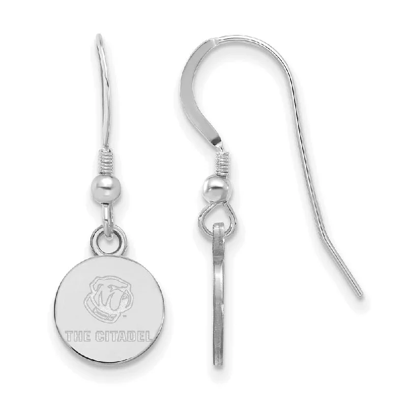 chandelier earrings for women -Sterling Silver Rhodium Plated The Citadel XS (Tiny) Dangle Earrings