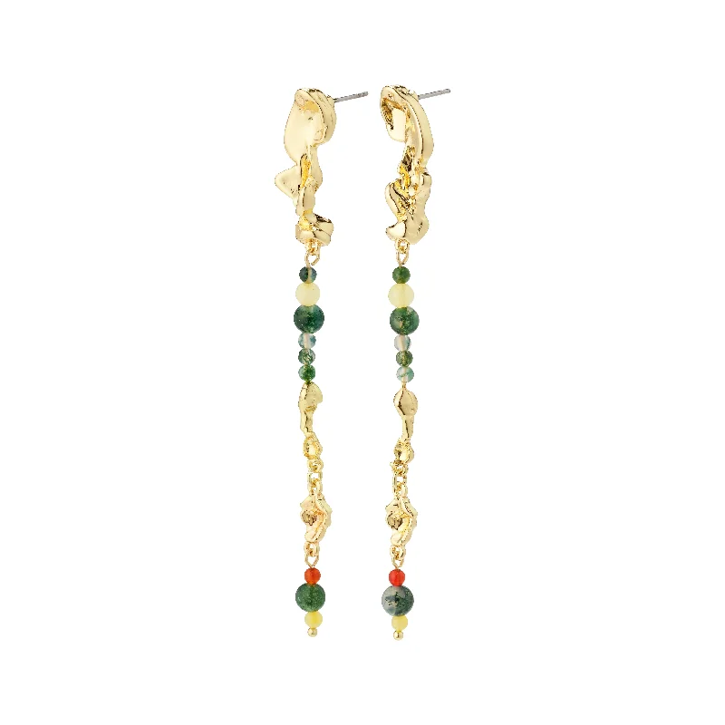 fashion-forward earrings for women -NIYA earrings multi-coloured/gold-plated