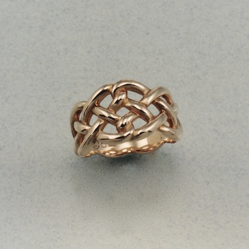 cushion-cut rings for women -Durrow Knot Ring