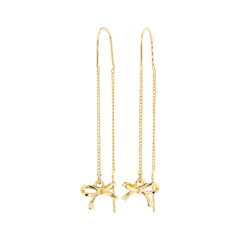 bold earrings for women -LYSANDRA chain earrings gold-plated