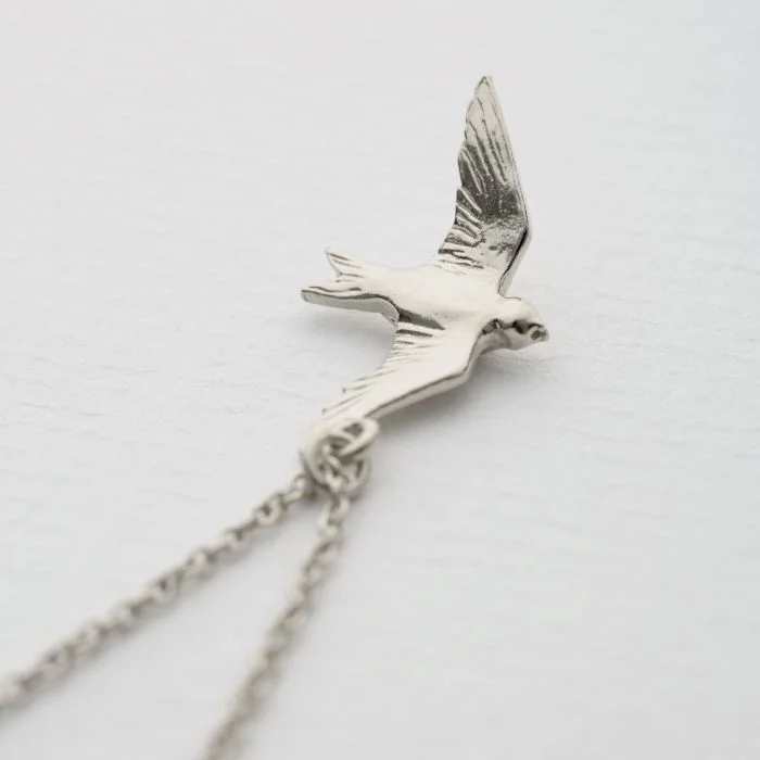 sapphire necklaces for women -Flying Swallow Necklace