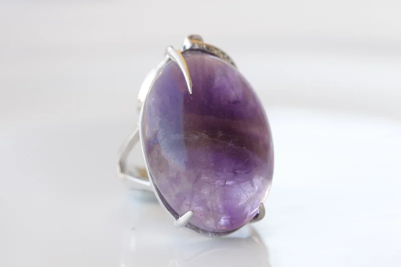 romantic rings for women -Amethyst Ring