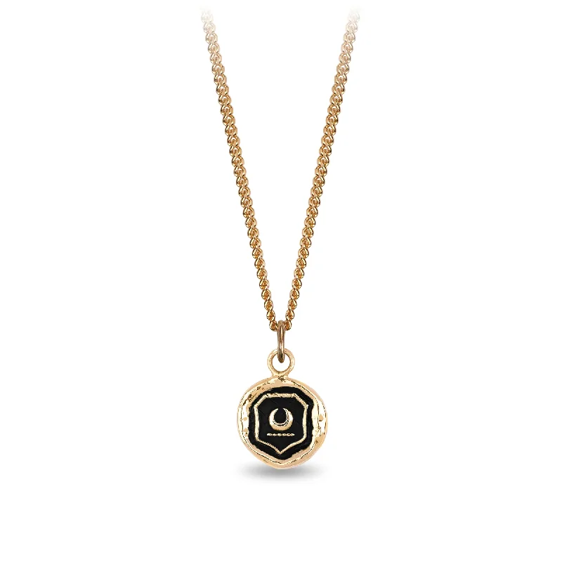 casual necklaces for women -New Beginnings 14K Gold Signature Talisman