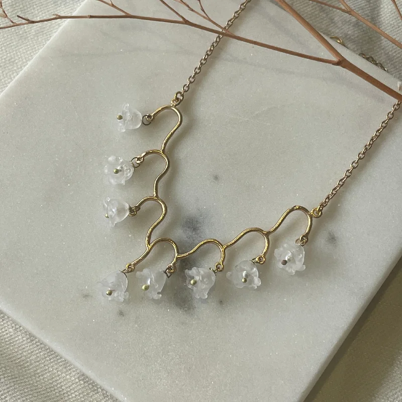 crystal necklaces for women -Lily of the Valley Necklace