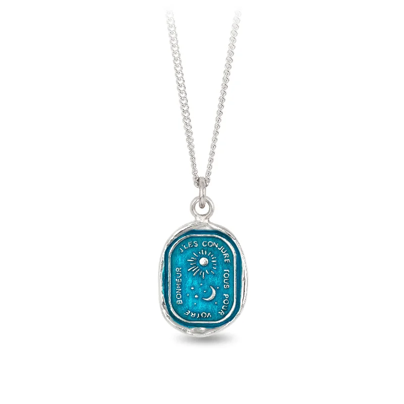 chunky necklaces for women -Everything For You Talisman - Capri Blue