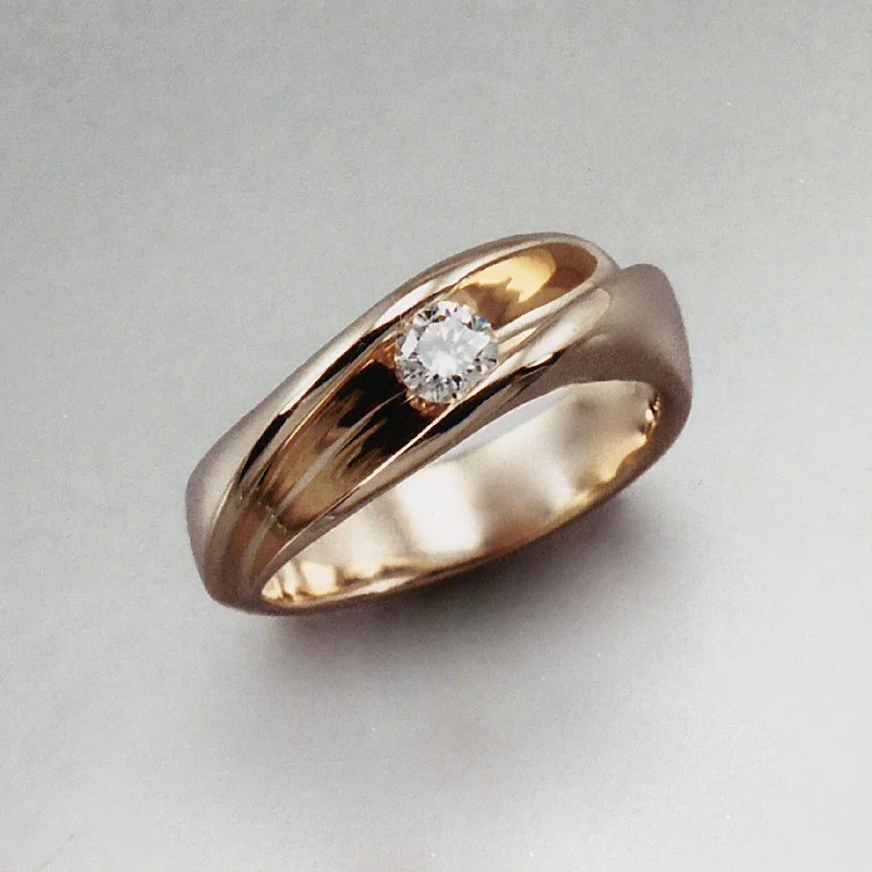 custom engagement rings for women -New Wave Ring