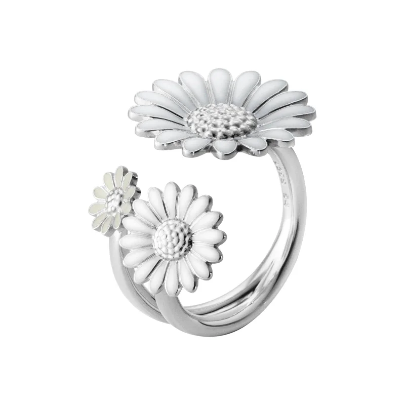 engagement rings for women -Silver Daisy Ring