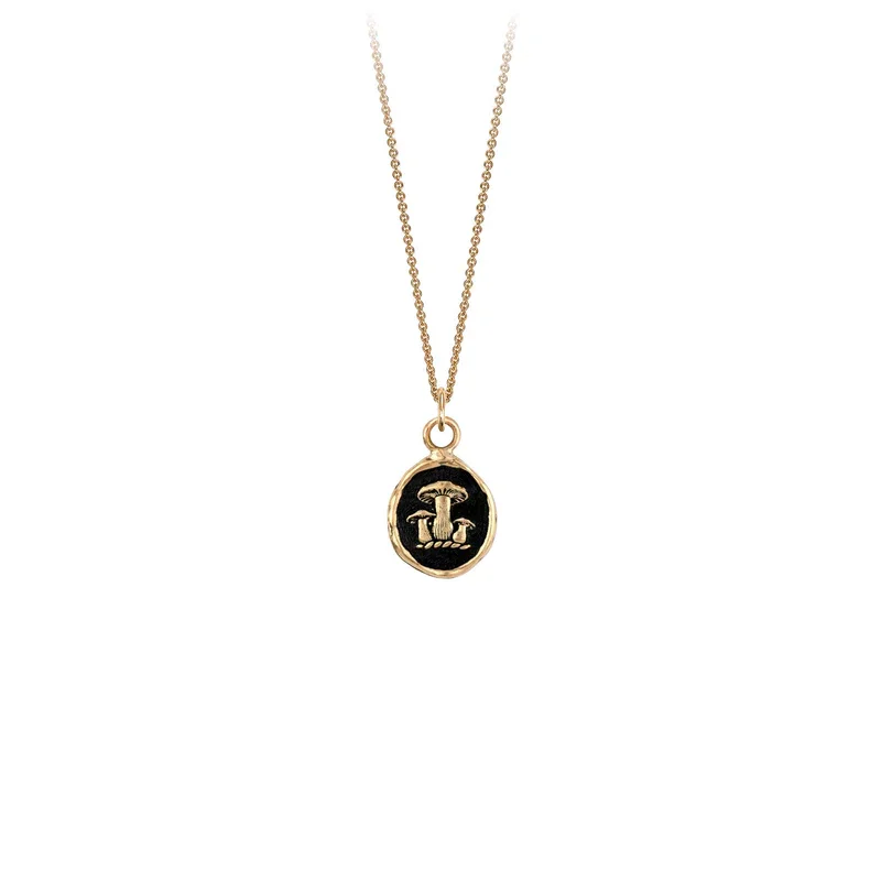 artistic necklaces for women -Earthy 14K Gold Appreciation Talisman