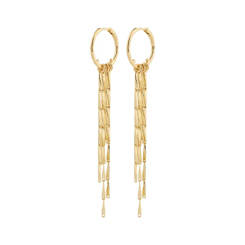 gold-plated earrings for women -CONNECT earrings gold-plated