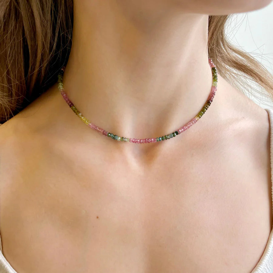 silver necklaces for women -Tourmaline Necklace