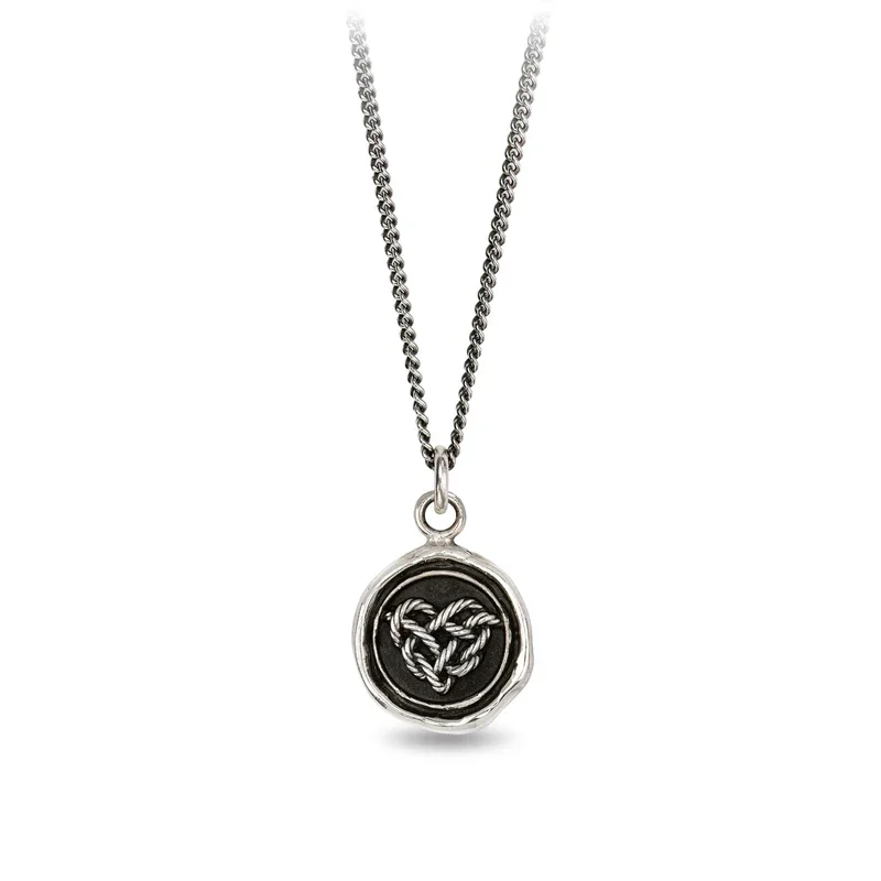 delicate necklaces for women -Love Knot Talisman Necklace