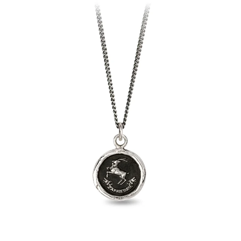 gold chain necklaces for women -Capricorn Zodiac Talisman Necklace