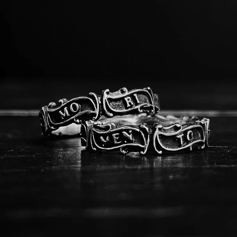 engagement necklaces for women -Memento Mori - Mourning Band