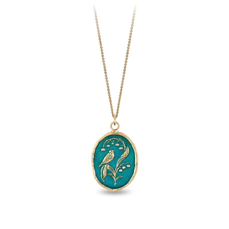 affordable necklaces for women -Return to Happiness 14K Gold Talisman - True Colors