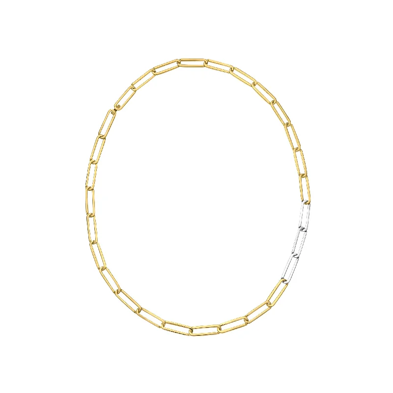 minimalist gold necklaces for women -Exhaling her 18K Gold & Silver Necklace