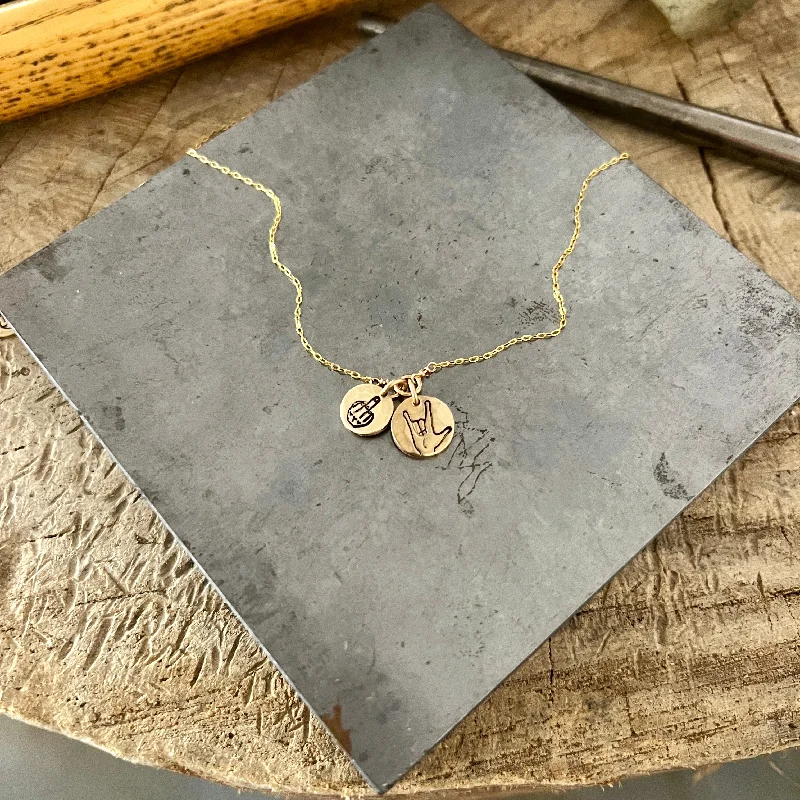 engraved necklaces for women -All the Feels necklace