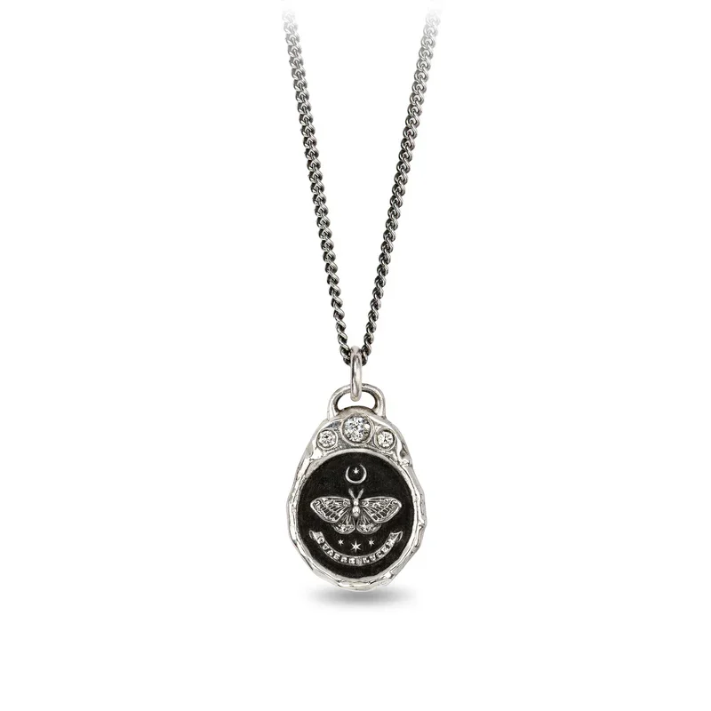 delicate necklaces for women -Seek the Light Diamond Crown Talisman