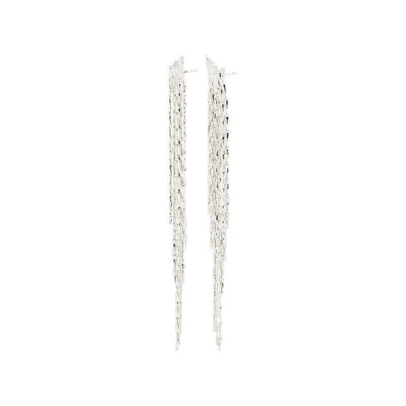 silver charm earrings for women -ZENOBIA earrings silver-plated