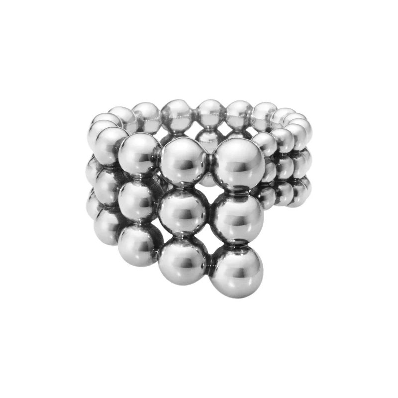 diamond rings for women -Silver Moonlight Grapes Ring