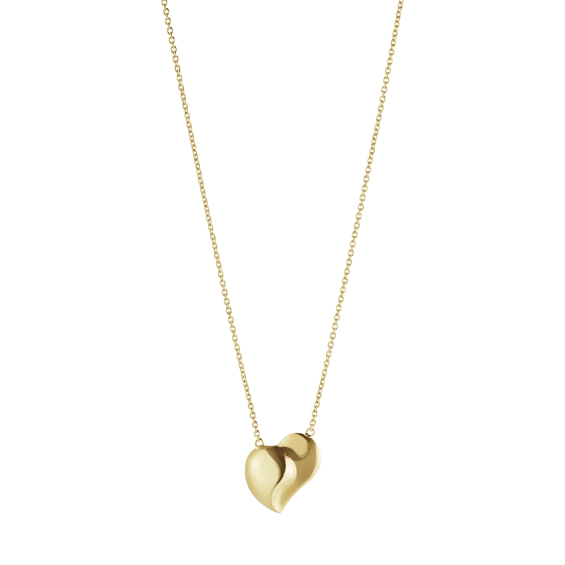 fashion-forward necklaces for women -2023 HEART Pendant 18K Gold