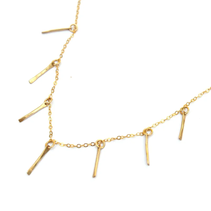 gold-plated necklaces for women -Sticks No Stones necklace