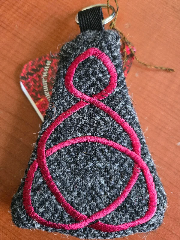 Grey with Pink embroidery