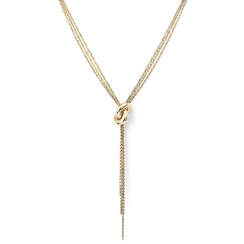 fashion-forward necklaces for women -The Legacy Knot 18K Gold Necklace