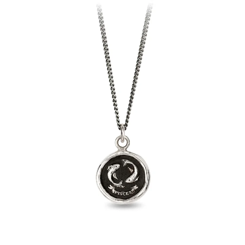 rose gold necklaces for women -Pisces Zodiac Talisman Necklace