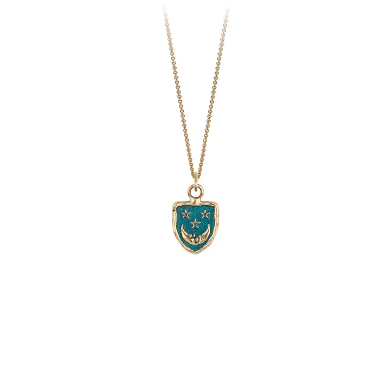 affordable necklaces for women -Reflective 14K Gold Appreciation Talisman - True Colors