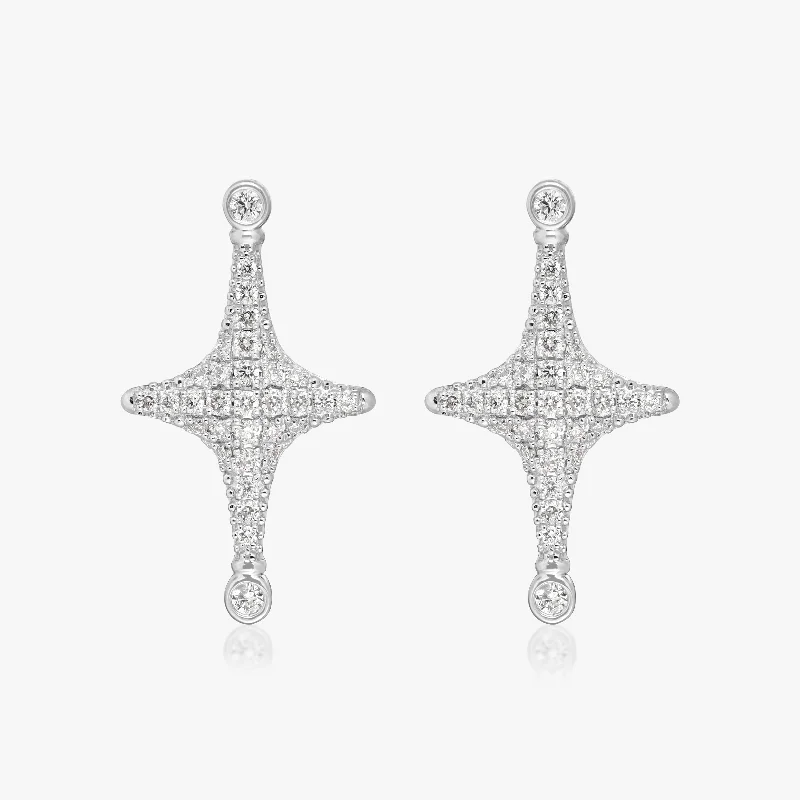 classic stud earrings for women -Aurora Diamond Stud Earrings